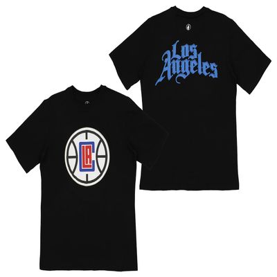 FISLL Men's NBA Team Color, Name and Logo Premium Short Sleeve T-Shirt, Los Angeles Clippers, Large