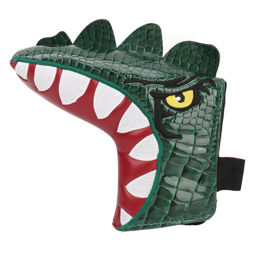 Alomejor Dinosaur Shaped Putter Cover Headcover Blade Putter Cover PU Fabric Soft Lining