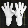 FORZA HYB Goalkeeper Gloves - Hybrid Cut Gloves | Designed for All Goalkeepers (White, Size 9 (Medium Adult))