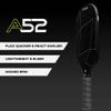 Diadem A52 Carbon Fiber Pickleball Paddle | Lightweight Thermoformed Paddle with Edgeless Design, Spin-Ready Surface, USAPA Approved for Control & Power (White) view 2