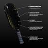 Diadem A52 Carbon Fiber Pickleball Paddle | Lightweight Thermoformed Paddle with Edgeless Design, Spin-Ready Surface, USAPA Approved for Control & Power (White) view 3