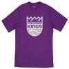 FISLL Men's NBA Team Color, Name and Logo Premium Short Sleeve T-Shirt, Sacramento Kings, X-Large view 2