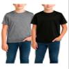 RBX Boys Tshirts - 2 Pack Dry Fit Crewneck Short Sleeve Boys Athletic Shirts Kids Activewear Sports (Sizes: 4-16), Size 8, Black/Charcoal view 1