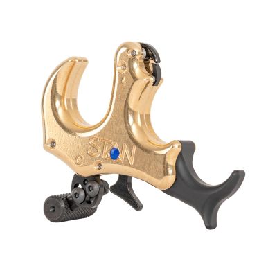 Stan OnneX Clicker Thumb Bow Release Aid for Archery & Hunting - Adjustable, DLC-Coated Resistant Internals, Smooth Action, Click-Feedback System, Modular 3 or 4 Finger Fit, Heavy Metal, X-Large