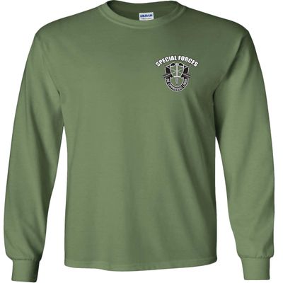 FAIR GAME US Special Forces Chest Long Sleeve-Military Green-Small