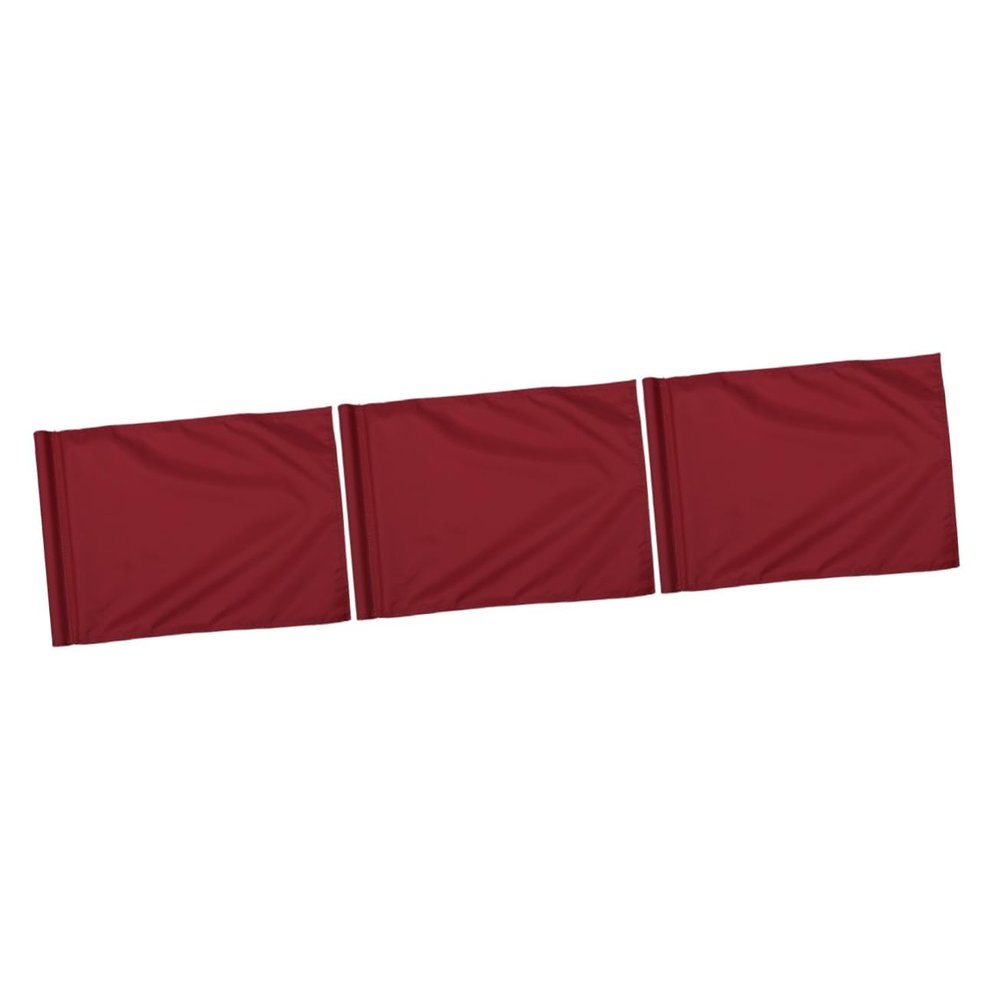 BESPORTBLE 3pcs Monochrome Mini Practice Flags Golf Flags Solid Cloth Easy to Mount for Golfer