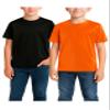 RBX Boys Tshirts - 2 Pack Dry Fit Crewneck Short Sleeve Boys Athletic Shirts Kids Activewear Sports (Sizes: 4-16), Size 14-16, Black/Orange view 1