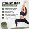 Evolution Earth Yoga Mat Towel - Double Sided Microfiber Yoga Towel - Sweat Absorbent Non Slip Hot Yoga Towel - Lightweight, Quick Drying Pilates and Bikram Sweat Towel - 73''L x 26''W, Sage view 2