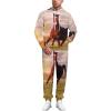 Horse Running on Grass Tracksuit Long Sleeve Hoodies Sweatshirt Suit Sweater Set Jogging Suits for Women Men 6XL view 1