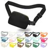 Waist Pack with Strap, 4ucycling Waist Pack, Running Belt Bag with Phone Holder for Men and Women, Easy Carry Crossbody Bags, Messenger Bag (BLACK) view 1
