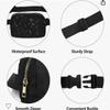 Waist Pack with Strap, 4ucycling Waist Pack, Running Belt Bag with Phone Holder for Men and Women, Easy Carry Crossbody Bags, Messenger Bag (BLACK) view 2
