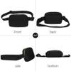 Waist Pack with Strap, 4ucycling Waist Pack, Running Belt Bag with Phone Holder for Men and Women, Easy Carry Crossbody Bags, Messenger Bag (BLACK) view 4