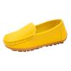 Boys Girls Loafer Flat Slip-On Comfort School Casual Dress Shoes Light Weight Lace Up Casua (Yellow, 11 Little Child) view 1
