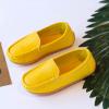 Boys Girls Loafer Flat Slip-On Comfort School Casual Dress Shoes Light Weight Lace Up Casua (Yellow, 11 Little Child) view 3