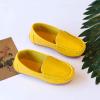 Boys Girls Loafer Flat Slip-On Comfort School Casual Dress Shoes Light Weight Lace Up Casua (Yellow, 11 Little Child) view 4