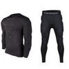 Body Safe Guard Padded Compression Shirts, Long Sleeve Shoulder Rib Chest Protector Suit for Football view 1