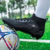 GODLARK Soccer Cleats Mens Womens Turf Soccer Shoes Indoor for Kids Youth Football Cleats Big Boys Small Spikes FG TF Football Boots Training Sneaker (8808 HEI FG_41) view 2