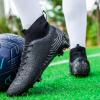 GODLARK Soccer Cleats Mens Womens Turf Soccer Shoes Indoor for Kids Youth Football Cleats Big Boys Small Spikes FG TF Football Boots Training Sneaker (8808 HEI FG_41) view 3