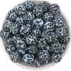 10pcs Blue Leopard Silicone Beads 15mm, Blue Cheetah Leopard Silicone Beads, Leopard Silicone Bead, Jewelry Beads, Beads for Keychains view 1