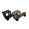 HATSEN Tactical Riser Base MountCNC Metal Heightening Bracket2.33 Inches Highfor Laser +Red Dot Sight Combofor 20mm Rail (BK) view 2