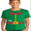 DIRTYRAGZ Elf Costume Shirts for Kids Boys & Girls - Matching Family Unisex Christmas Elves T-Shirt, Green, Youth M view 1
