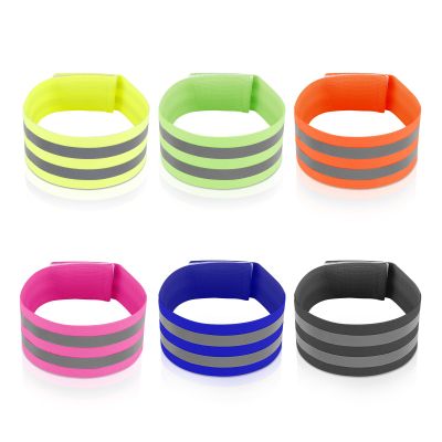 12pcs Reflective Bands, Elastic Reflective Armband Running Gear Reflective Wristbands for Arm Band Wrist Strap Ankle Leg, Outdoor Walking Accessories for Women and Men at Night(Double Line Style)