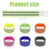 12pcs Reflective Bands, Elastic Reflective Armband Running Gear Reflective Wristbands for Arm Band Wrist Strap Ankle Leg, Outdoor Walking Accessories for Women and Men at Night(Double Line Style) view 2