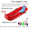 Frost-Resistant and Wear-Resistant Sledges, Two-Person Padded Sledges, Sledges with Backrests, Two-Handle Children's Sledges view 2