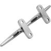 Laorde Boat Cleat 4 inch 5 inch 6 inch 8 inch 10 inch Open Base 316 Stainless Steel Dock Cleat Marine Grade Rope Cleat with Fasteners for Kayaks, Nautical Decor (Silver 6 inch 2 Pack) view 3