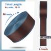 PECMER Webbing 1.5 Inch- 6 Yards Polyester 1.5 Webbing Strap Dark Brown Blue for Bags-Cotton Webbing 1.5 Inch for Purse Straps Ribbon 1 1/2 inch (Dark Brown Blue) view 2