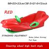 Children's Sledge, Thickened Double Sledge, Multi-Coloured Sledges, Snow Sledge with Backrest, Plastic Sledge view 2