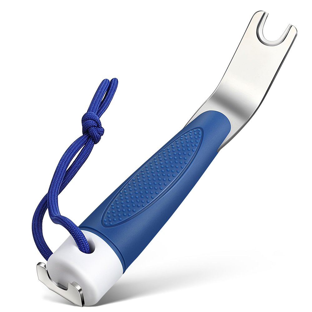 Enhon 1 Pcs Boat Canvas Snap Tool, Dual-Ended Stainless Steel Remover Blue