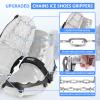 Sfee Crampons Ice Cleats for Shoes and Boots, Stainless Steel Chains Ice Grippers for Shoes and Boots Non Slip Gripper Spikes, Traction Cleats for Snow and Ice, Hiking, Climbing, Ice Fishing (XL) view 2