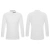 LiiYii Boys' Girls' Fleece Lined Undershirt Underwear Base Layer Tops Long Sleeve Thermal Compression Shirt White 11-12 Years