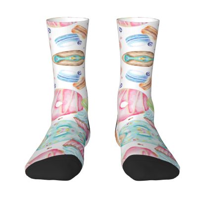 ZISHAK Cupcakes Donuts Muffins Sugar Adult Sports Socks-Men'S Cotton Mid-Calf Socks:A Fusion Of Comfort,Style,And Functionality