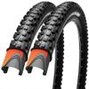 26/27.5/29x2.25 inch Bike Tires Pair Mountain Bike Tires 60 TPI 26 inch Bicycle Tires Kevlar Foldable Tires Pack of 2 (2 Pack 26x2.25) view 1