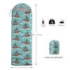 Axolotl Cute Walrus Kids Sleeping Bag,3 Season Warm Cool WeatherSummer Spring Fall Lightweight Waterproof for Boys Girls,Camping Gear Equipment,Traveling Outdoors,Backpacking Camping Sleeping Bag view 3