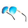FEISEDY Retro Polarized Pilot Sunglasses for Women 70s Vintage Trendy Shades B4147 view 1