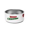Pet bowl Merry Christmas view 3