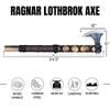 Medieval Viking Axe of Ragnar Lothbrok, Hand Forged Bearded Tomahawk Hatchet with Wall Plaque view 2