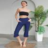 ATTRACO Swim Tights for Women Swimming Bottoms Womens Swim Pant with Panty Swim Pants for Older Women Navy Small view 2