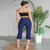 ATTRACO Swim Tights for Women Swimming Bottoms Womens Swim Pant with Panty Swim Pants for Older Women Navy Small view 3