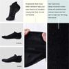 Hylaea Unisex Non Slip Gripper Socks with Cushion for Yoga Pilates Barre Home Hospital Black Large X-Large 6 Pairs view 2