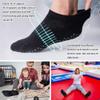 Hylaea Unisex Non Slip Gripper Socks with Cushion for Yoga Pilates Barre Home Hospital Black Large X-Large 6 Pairs view 3