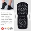 Hylaea Unisex Non Slip Gripper Socks with Cushion for Yoga Pilates Barre Home Hospital Black Large X-Large 6 Pairs view 4
