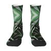 ZISHAK Classic Green Striped Adult Sports Socks-Men'S Cotton Mid-Calf Socks:A Fusion Of Comfort,Style,And Functionality view 1