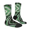 ZISHAK Classic Green Striped Adult Sports Socks-Men'S Cotton Mid-Calf Socks:A Fusion Of Comfort,Style,And Functionality view 3