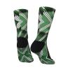 ZISHAK Classic Green Striped Adult Sports Socks-Men'S Cotton Mid-Calf Socks:A Fusion Of Comfort,Style,And Functionality view 4