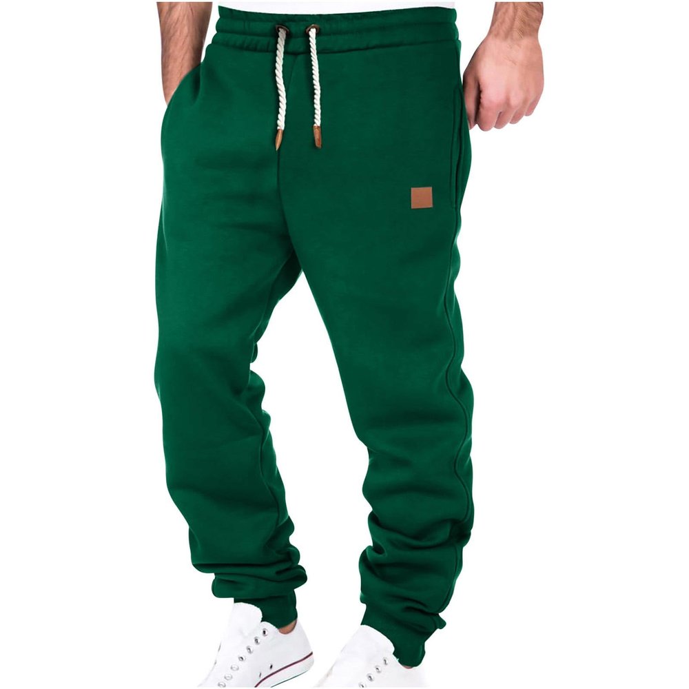 IEPOFG Mens Cargo Pants Fall Fashion Stretch Relaxed-Fit Hiking Pants Sweatpants Outdoor Active Workout Athletic Jogger Pants Green