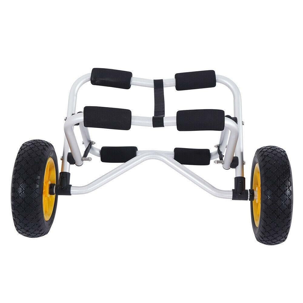 MEZHI Kayak Canoe Jon Boat Carrier Dolly Trailer Tote Trolley Transport Wheel
